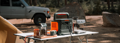 Aparcamiento para autocaravanas con Jackery