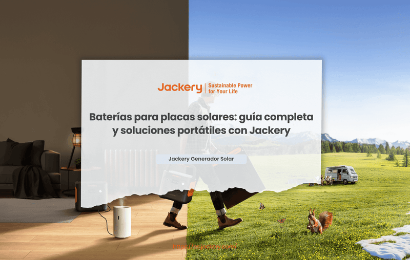 Baterías para placas solares: guía completa y soluciones portátiles con Jackery