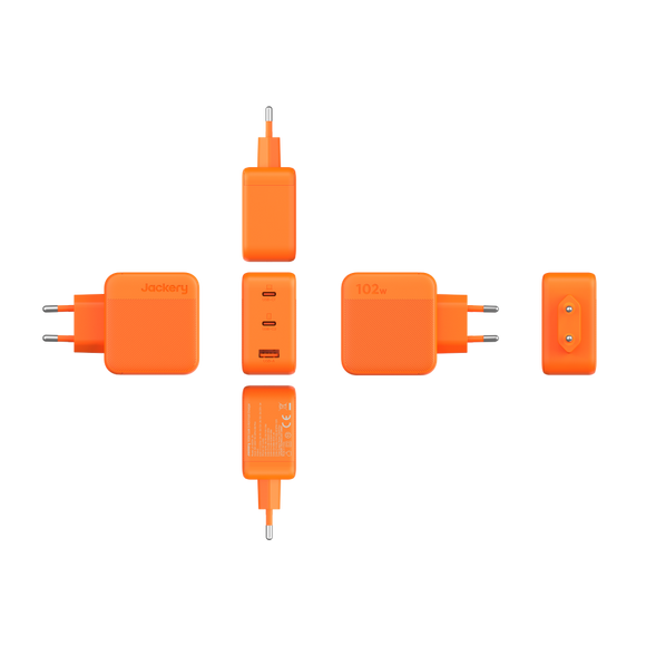 Jackery Cargador Rápido GaN de 102W con 3 Puertos