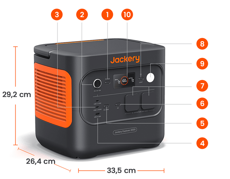 Jackery Explorer 2000 v2 Estación de Energía Portátil