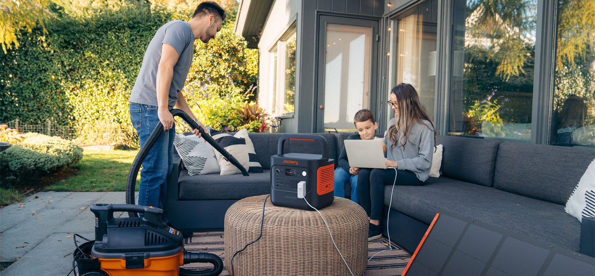 Energía para el cobertizo del jardín