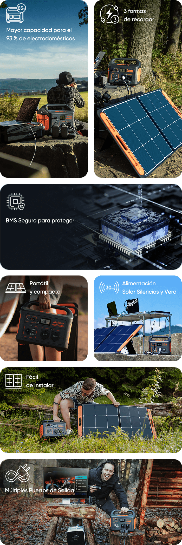 Compre Estación De Energía Portátil De 3000w, Batería De Reserva De  Generador Solar Al Aire Libre Con Salida De Ca, Potencia Para Acampar En  Rv/van, Pesca y Estación De Energía Portátil de